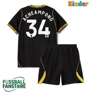 Chelsea Josh Acheampong #34 Replik Auswärtstrikot Kinder 2026-27 Kurzarm (+ Kurze Hosen)